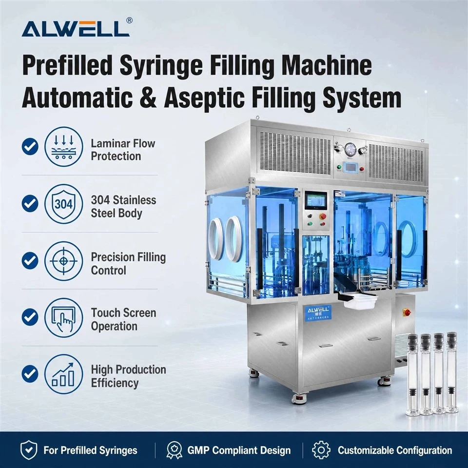 Machine automatique de remplissage et de bouchage de liquide de seringue